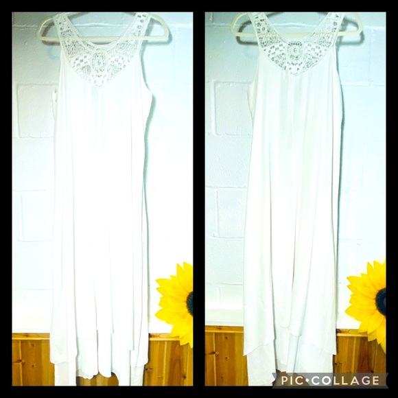 NWT Mod-o-doe Size Medium White Maxi Dress - Picture 1 of 9